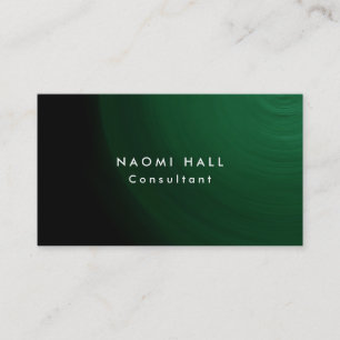 Eenvoudige Plain Elegant Groene Professionele Mini Visitekaartje