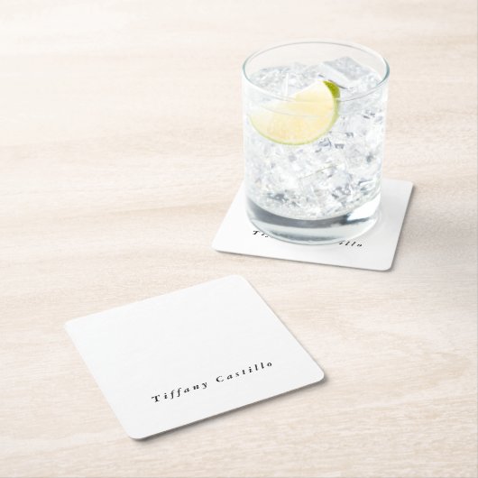 Eenvoudige Plain Elegant Modern Kartonnen Onderzetters (Insitu)