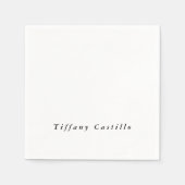 Eenvoudige Plain Elegant Modern Servet (Voorkant)