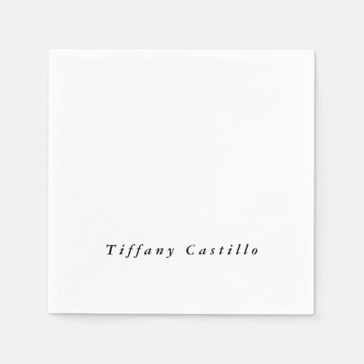 Eenvoudige Plain Elegant Modern Servet (Voorkant)