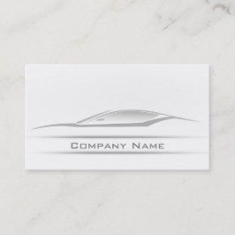 Eenvoudige Plain Grey Line Car Visitekaartje