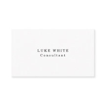 Eenvoudige Plain Klassiek Wit Professioneel Creati