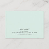 Eenvoudige Plain Lash Extension Microblading After Visitekaartje (Achterkant)