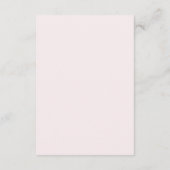 Eenvoudige Plain Minimal Blush Solid Achtergrond D Informatiekaartje (Achterkant)