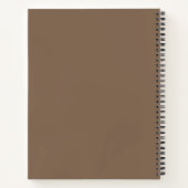 Eenvoudige Plain Pastel Brown Notitieboek (Achterkant)