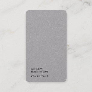 Eenvoudige Plain Premium Grijs Trendy Moderne Mini Visitekaartje