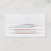 Eenvoudige Plain Red Maroon Line Car Visitekaartje (Voorkant)