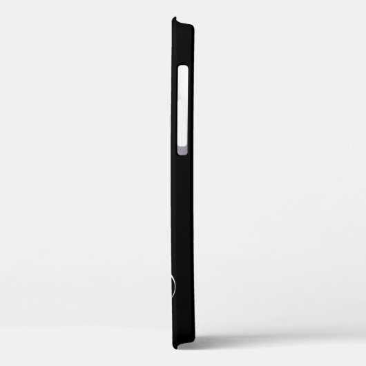 Eenvoudige Plain Zwart-Wit Kalligrafie Custom Case-Mate iPhone Case (Achterkant / Links)