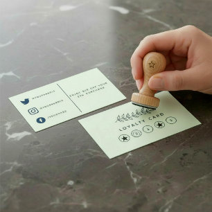 Eenvoudige  plant winkel, tuin loyalty kaart