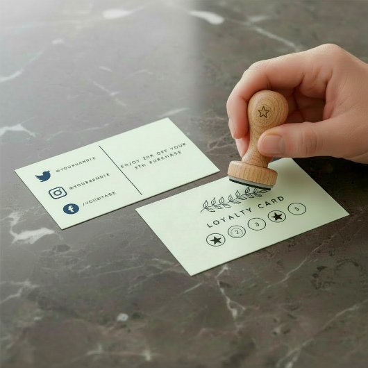 Eenvoudige plant winkel, tuin loyalty kaart