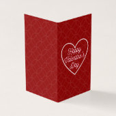 Eenvoudige platonische Valentijn Notecard 25 pk Kaart (Buitenkant)