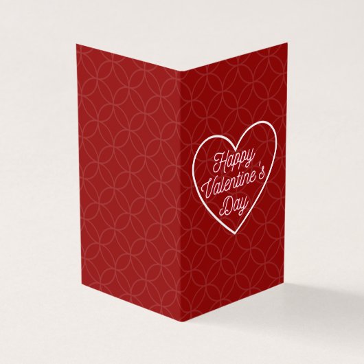 Eenvoudige platonische Valentijn Notecard 25 pk Kaart (Buitenkant)
