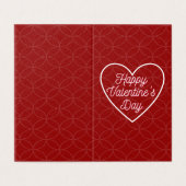 Eenvoudige platonische Valentijn Notecard 25 pk Kaart (Buitenkant ongevouwen)