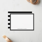 Eenvoudige platte briefkaart (Voorkant / Achterkant in situ)