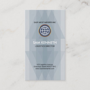 Eenvoudige platte, elegante, dubbeldekte pijllogis visitekaartje