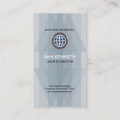 Eenvoudige platte, elegante, dubbeldekte pijllogis visitekaartje (Voorkant)