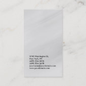 Eenvoudige platte grijze consultant visitekaartje (Achterkant)