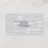 Eenvoudige platte grijze wandminimalistisch modern visitekaartje (Achterkant)