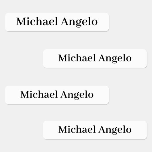 Eenvoudige platte labels voor aangepaste namen (Groep)