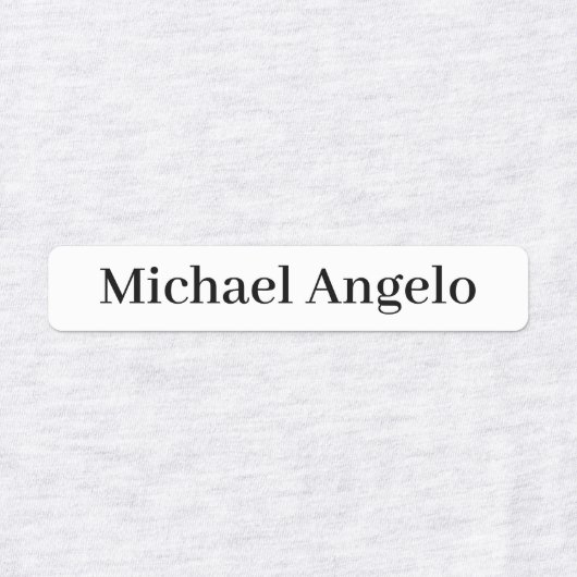 Eenvoudige platte labels voor aangepaste namen (Design 1)