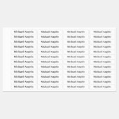 Eenvoudige platte labels voor aangepaste namen (Vel)