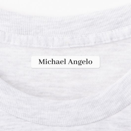 Eenvoudige platte labels voor aangepaste namen (Aangebracht)