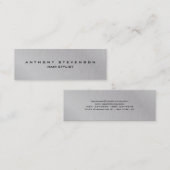 Eenvoudige platte, professionele haarstijllijst, g mini visitekaartje (Voorkant / Achterkant)