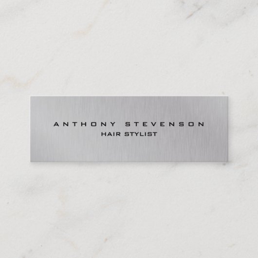 Eenvoudige platte, professionele haarstijllijst, g mini visitekaartje (Voorkant)
