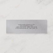 Eenvoudige platte, professionele haarstijllijst, g mini visitekaartje (Achterkant)