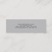 Eenvoudige platte, professionele haarstijllijst, z mini visitekaartje (Achterkant)