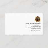 Eenvoudige platte retro Creative Maron Logistics Visitekaartje (Achterkant)