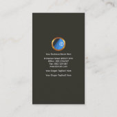 Eenvoudige platte, rode-positionermarkering visitekaartje (Achterkant)