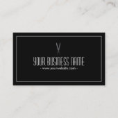 Eenvoudige platte schaar in het donkere Visitekaar Visitekaartje (Voorkant)
