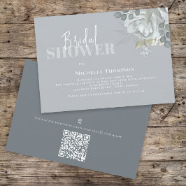 Eenvoudige plattegrond Vrijgezellenfeest Blue QR C Kaart