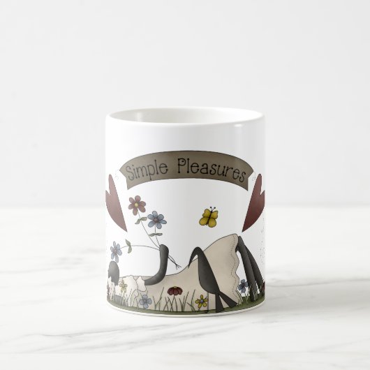 Eenvoudige pleidooi voor primitieve landschaap koffiemok (Center)