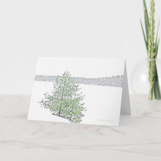 Eenvoudige pleiten: feestdagen kaart (Voorkant)