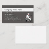 Eenvoudige plug-bedrijfsprofielkaarten visitekaartje (Voorkant / Achterkant)