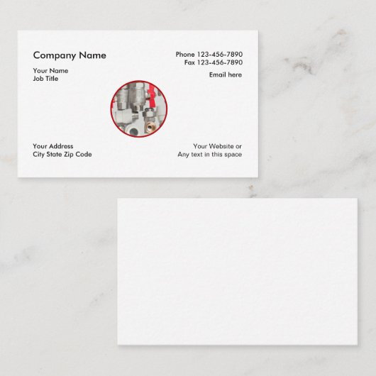 Eenvoudige plug klassieke Visitekaartjes (Voorkant / Achterkant)