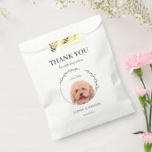 Eenvoudige poedel hond bruiloft dank u bedankzakje (Gezegeld)