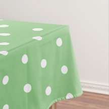 Eenvoudige Polka Dots Licht Groen en Wit