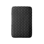 Eenvoudige Polka Dots Zwart en Wit Badmat (Voorkant Verticaal)