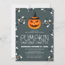 Eenvoudige Pompoen Carving Party Halloween Spooky