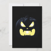 Eenvoudige Pompoen Carving Party Halloween Spooky Kaart (Achterkant)