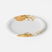 Eenvoudige Pompoen Herfst Papier Borden Papieren Bordje (Gekanteld)