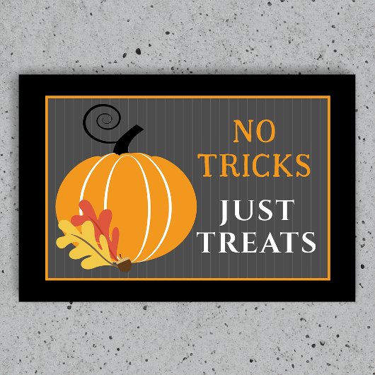 Eenvoudige Pompoen Herfstbladeren Halloween Deurmat