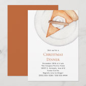 Eenvoudige pompoen met kerstfeestdag kaart (Voorkant / Achterkant)