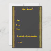 Eenvoudige populaire uitnodiging met Chinees symbo (Achterkant)