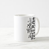 Eenvoudige positiviteit Charmant Romantisch Quote Koffiemok (Voorkant rechts)