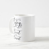 Eenvoudige Positiviteit Zachte Herinnering Zwart W Koffiemok (Voorkant links)