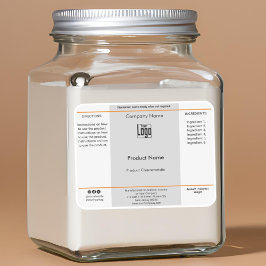 Eenvoudige pot, Container Product Labels